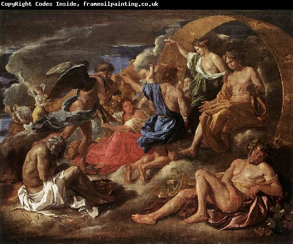 Nicolas Poussin Helios and Phaeton with Saturn and the Four Seasons
